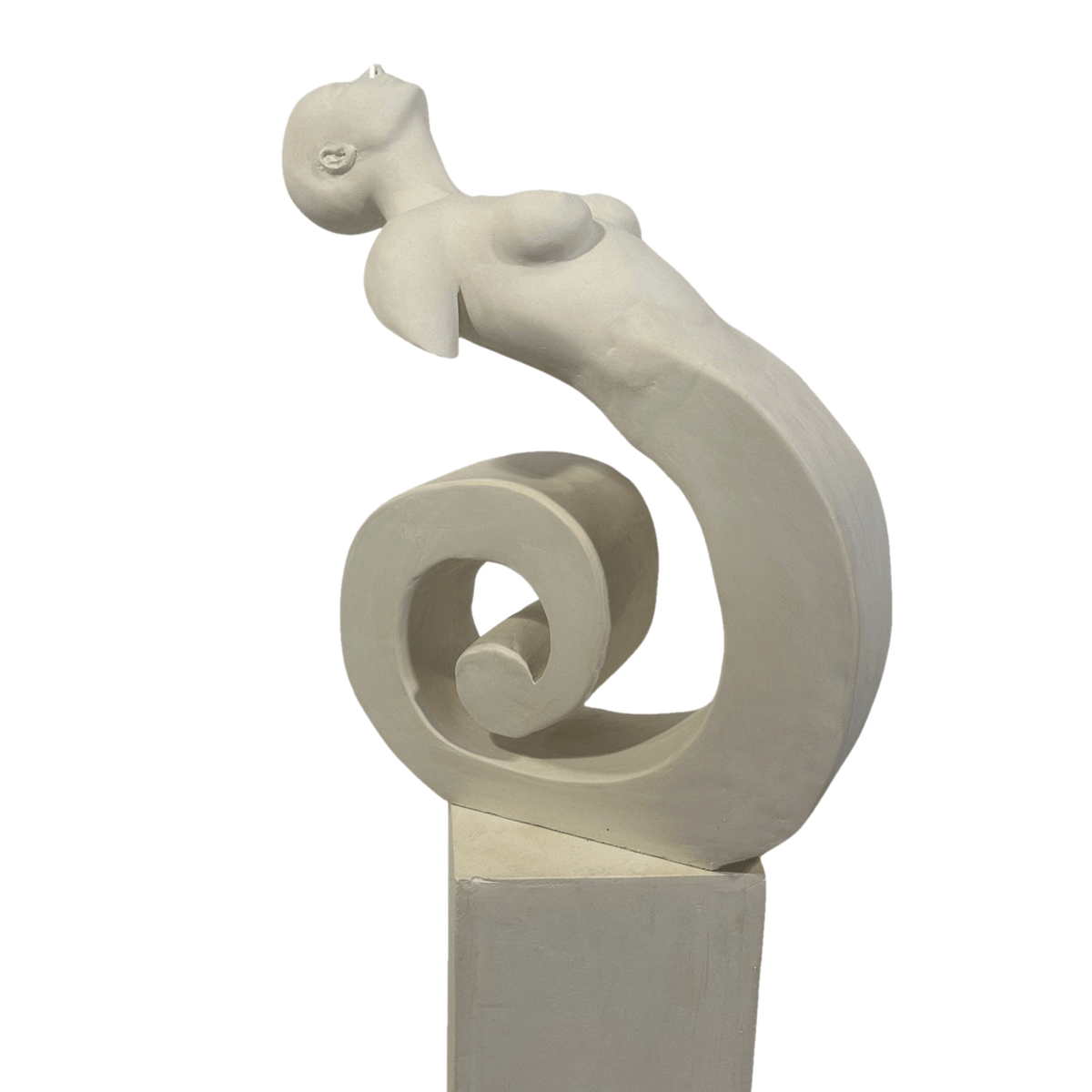 Design Abstract Woman Sculpture – tasarım heykel şeffaf ana ürün görseli | Drag&Drop