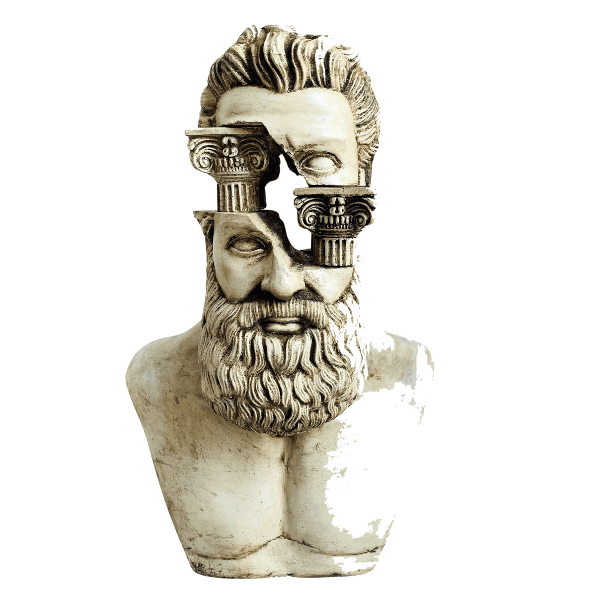 Design Ancient Hercules Sculpture – klasik heykel şeffaf ana ürün görseli | Drag&Drop