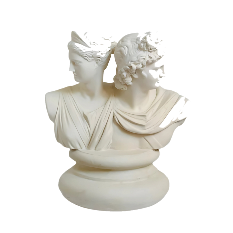 Drag&Drop transparent product image - Design Apollo and Artemis Sculpture