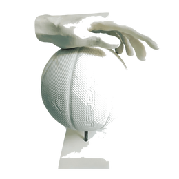 Drag&Drop transparent product image - Desing Basketball Ball Sculpture