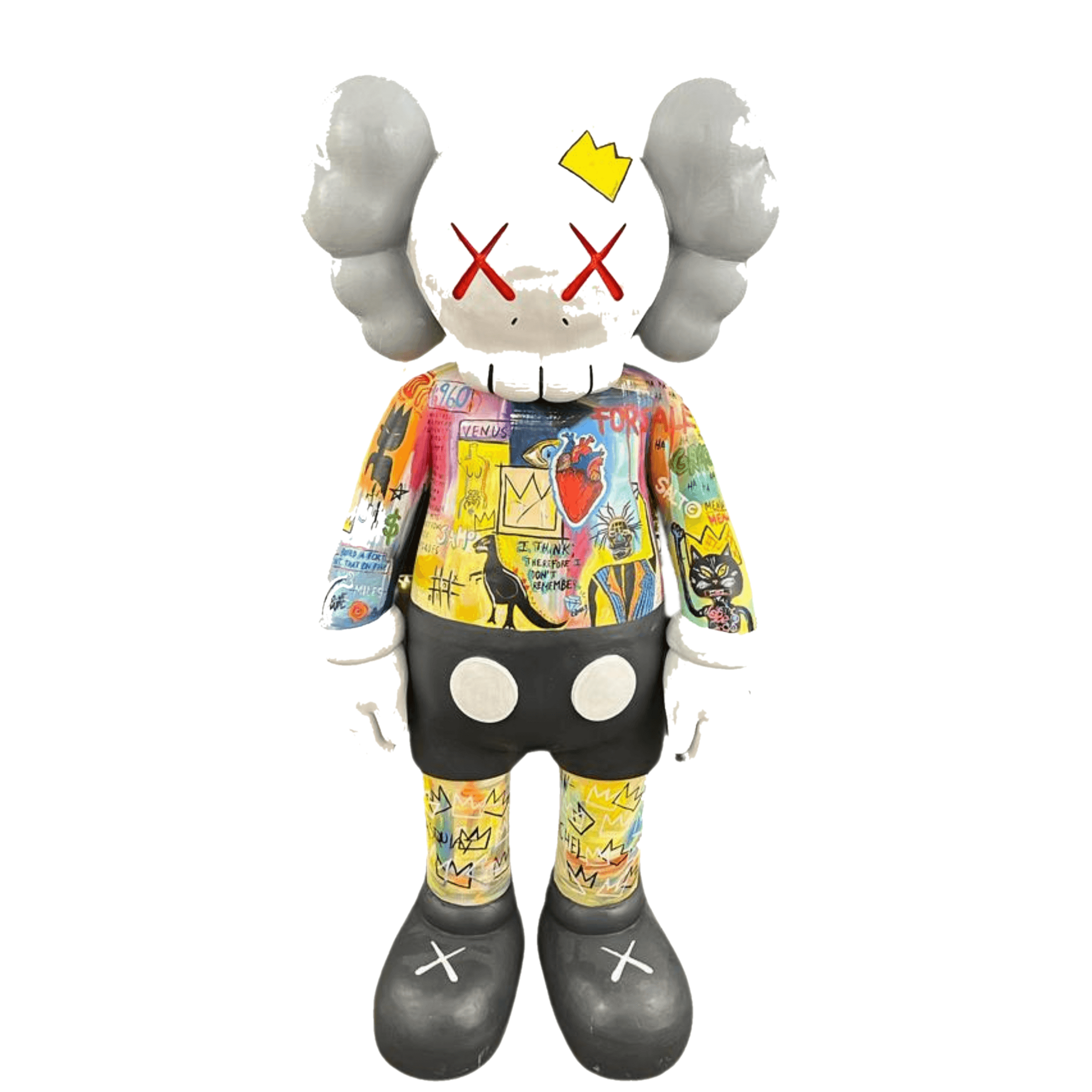 Drag&Drop transparent product image - Design Basquiat Kaws Sculpture