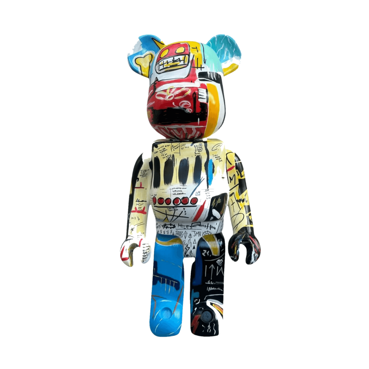 Design Bearbrick Basquiat – Pop Art heykel şeffaf ana ürün görseli | Drag&Drop