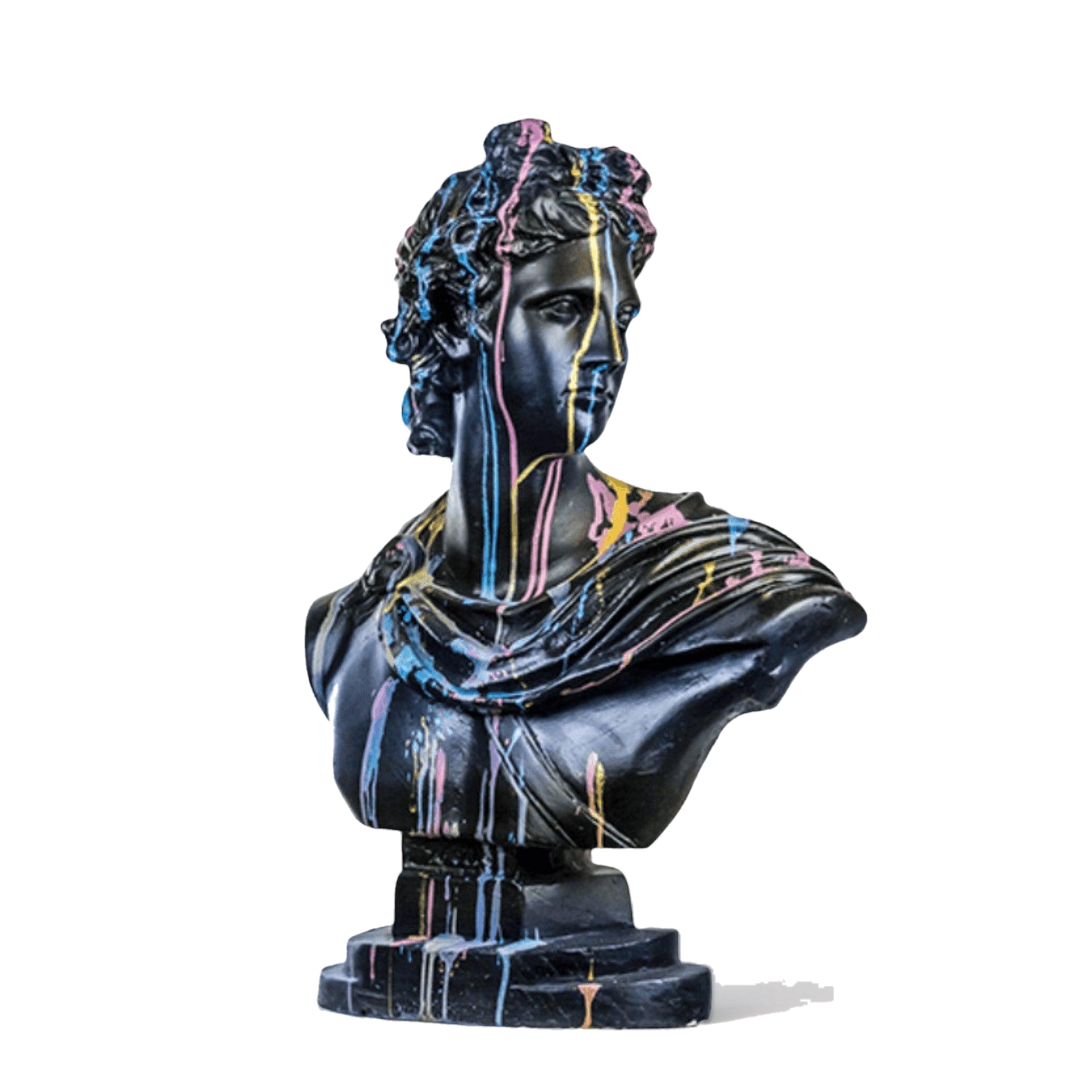 Drag&Drop transparent product image - Design Black Colors Apollo Sculpture