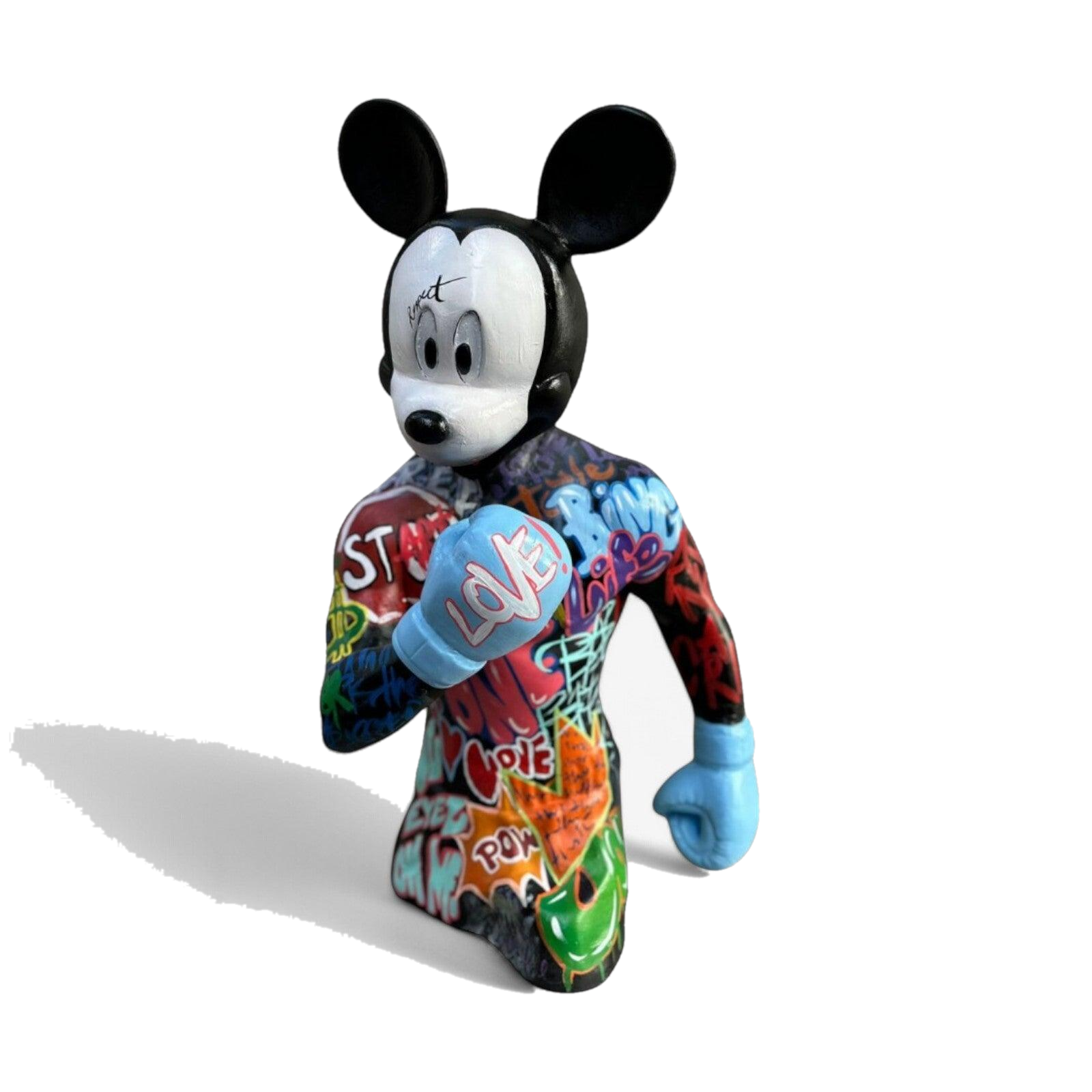 Drag&Drop transparent product image - Design Boksör Mickey Pop Art – 2 Heykel