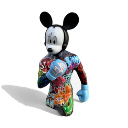 Drag&Drop transparent product image - Design Boksör Mickey Pop Art – 2 Heykel
