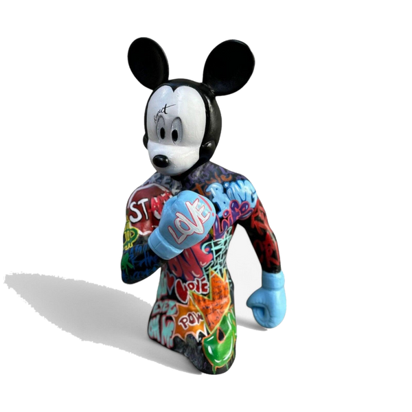 Design Boksör Mickey Pop Art – 2 Heykel