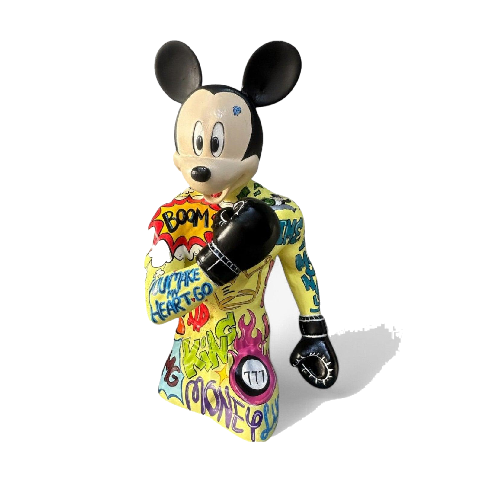 Drag&Drop transparent product image - Design Boksör Mickey Pop Art – 3 Heykel
