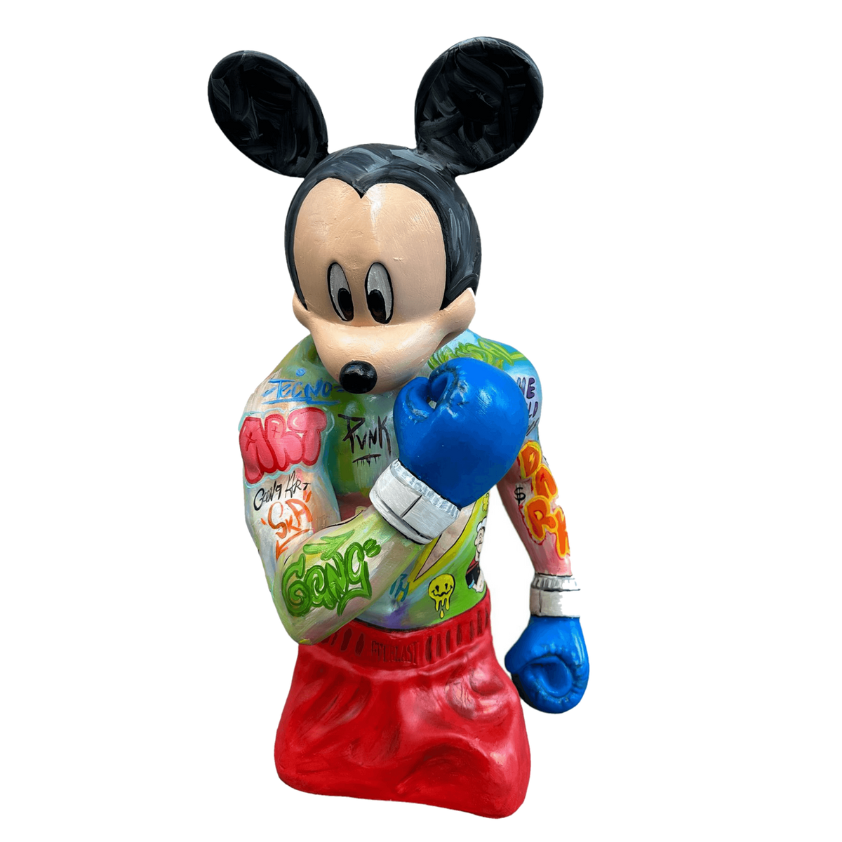 Design Boxer Mickey Pop Art Sculpture – tasarım heykel şeffaf ana ürün görseli | Drag&Drop