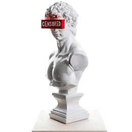 Design David Censored Sculpture - vinterro