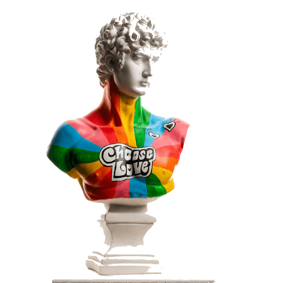 Drag&Drop transparent product image - Design David Choose Love Sculpture