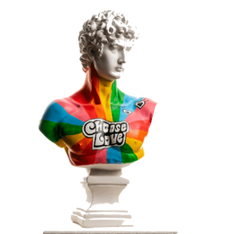 Drag&Drop transparent product image - Design David Choose Love Sculpture