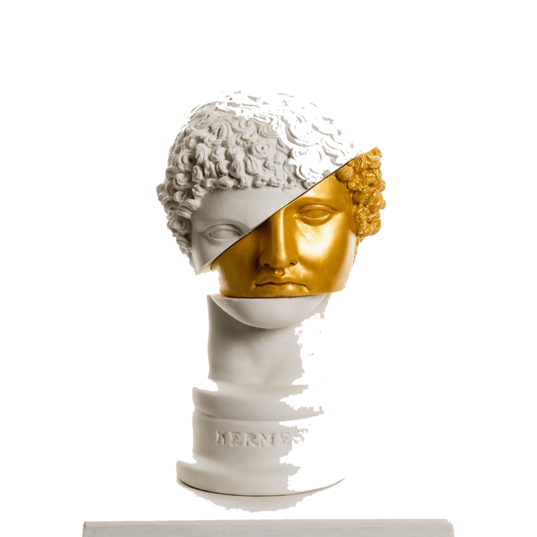 Drag&Drop transparent product image - Design Gold Hermes Sculpture