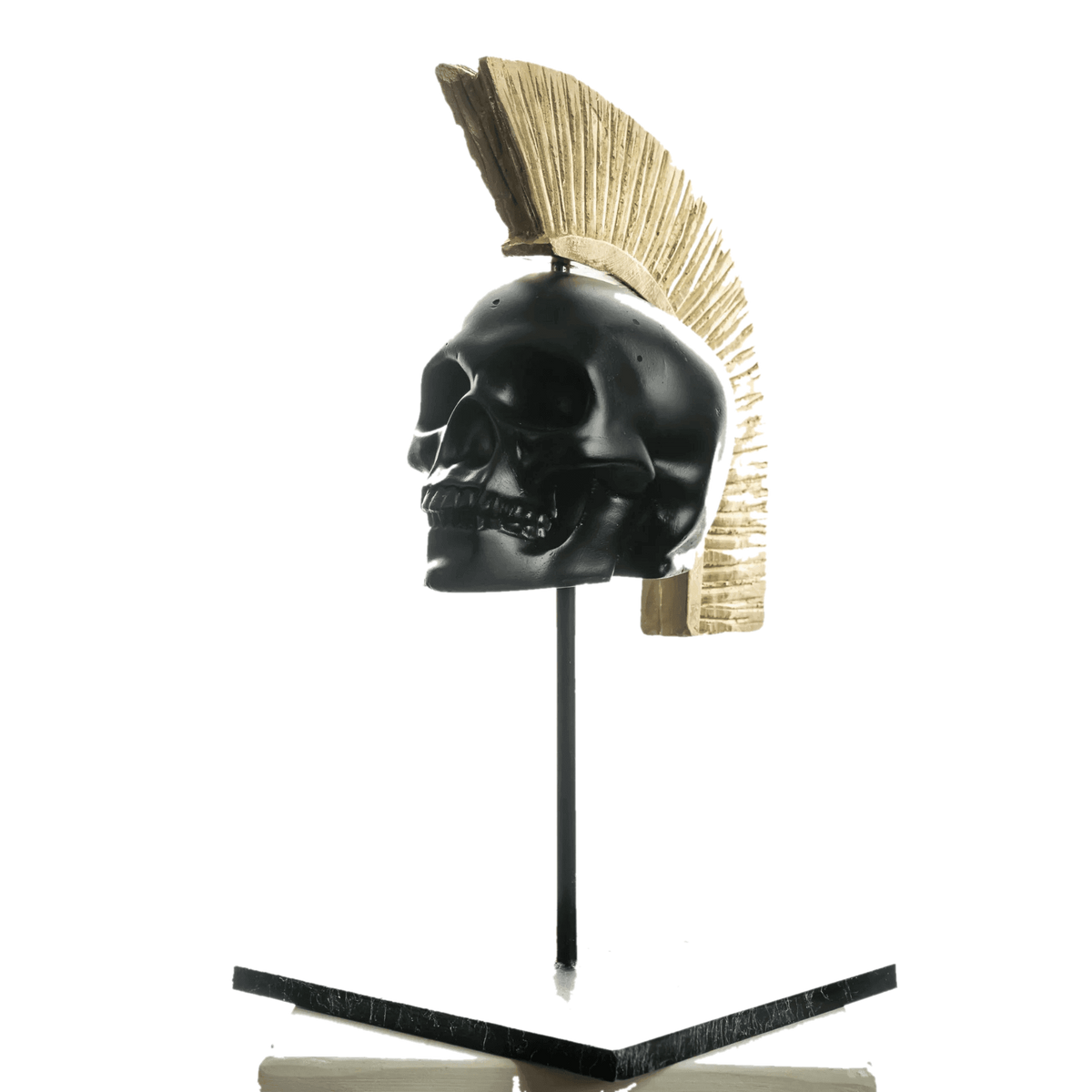Design Gold Skull Sculpture – tasarım heykel şeffaf ana ürün görseli | Drag&Drop