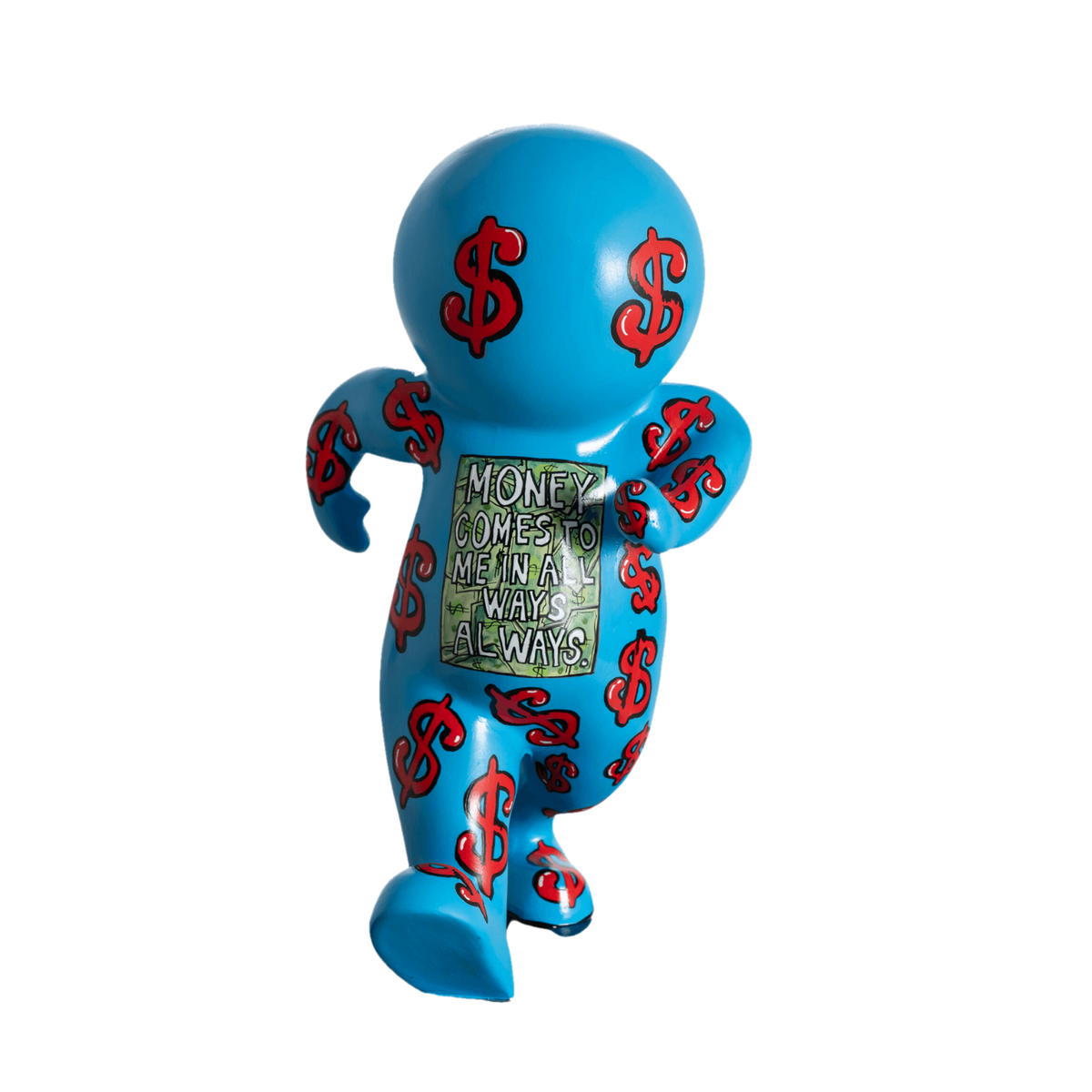 Design Keith Haring Blue – Pop Art heykel şeffaf ana ürün görseli | Drag&Drop