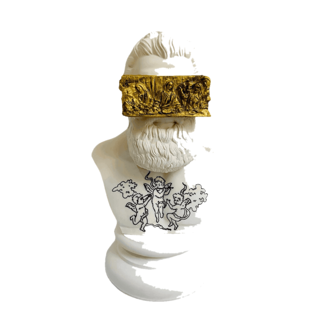Design Hercules – The Last Supper – tasarım heykel şeffaf ana ürün görseli | Drag&Drop