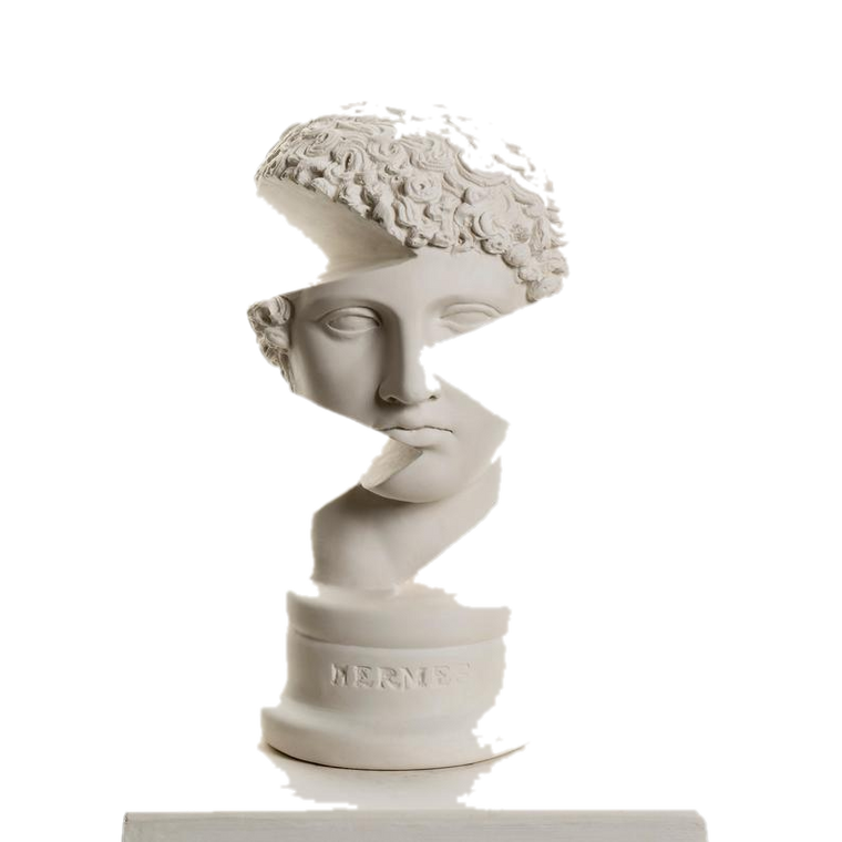 Drag&Drop transparent product image - Design Hermes Bust Sculpture