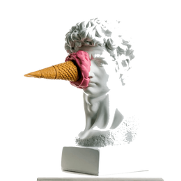 Drag&Drop transparent product image - İce Cream David Pink