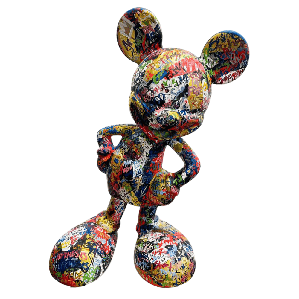 Design Mickey Basquiat Sculpture dekoratif heykel