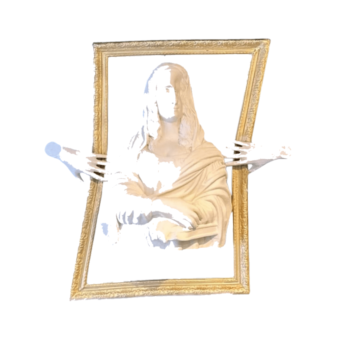 Mona Lisa Wall Sculpture – duvar heykeli şeffaf ana ürün görseli | Drag&Drop