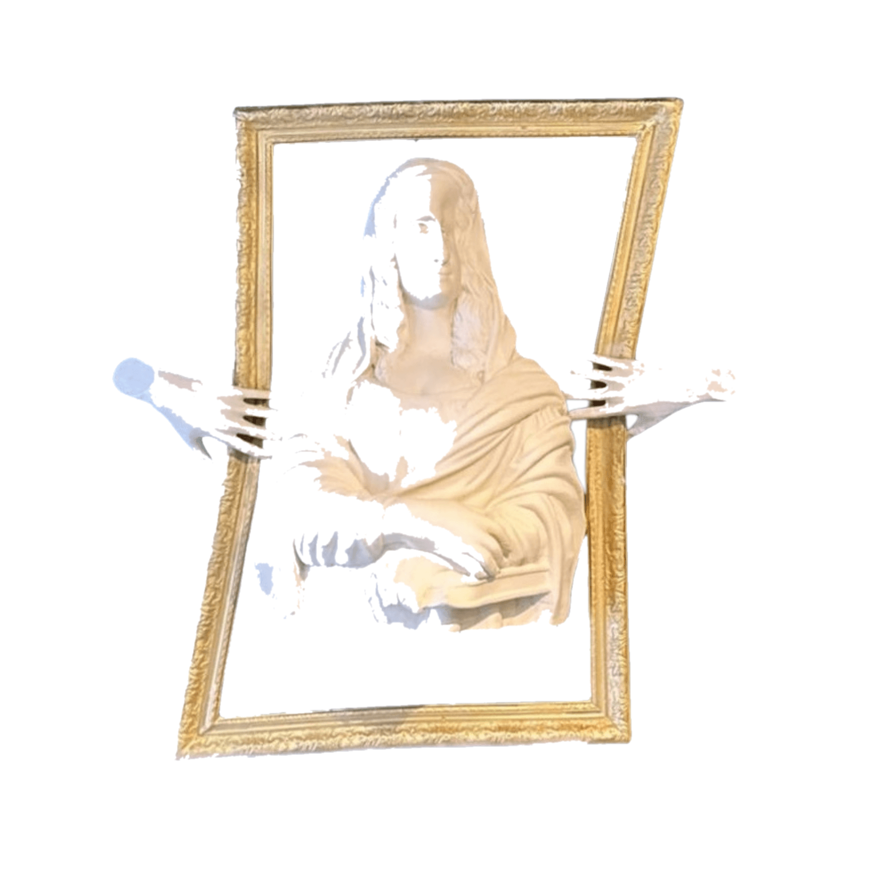 Drag&Drop transparent product image - Design Mona Lisa Wall Bust Sculpture