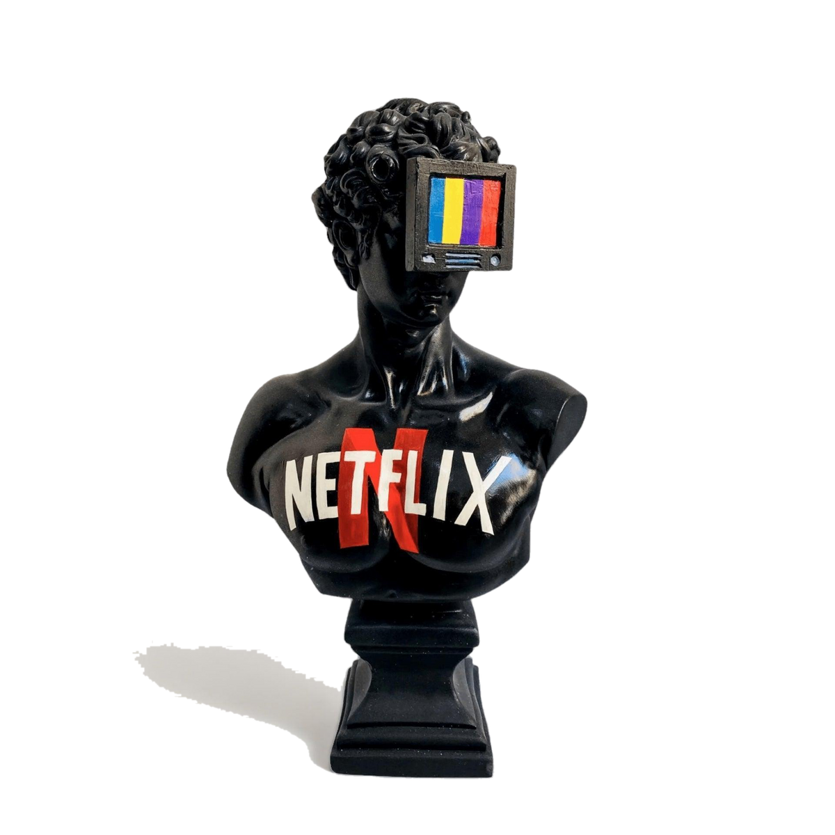 Design Netflix David – 2 – dekoratif heykel şeffaf ana ürün görseli | Drag&Drop