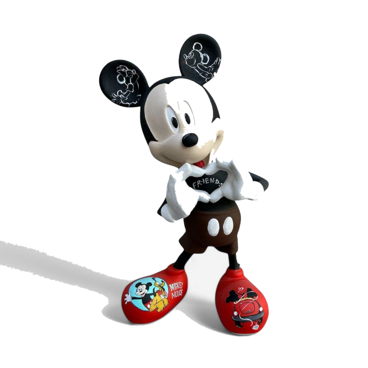 Design New Mickey – tasarım heykel şeffaf ana ürün görseli | Drag&Drop