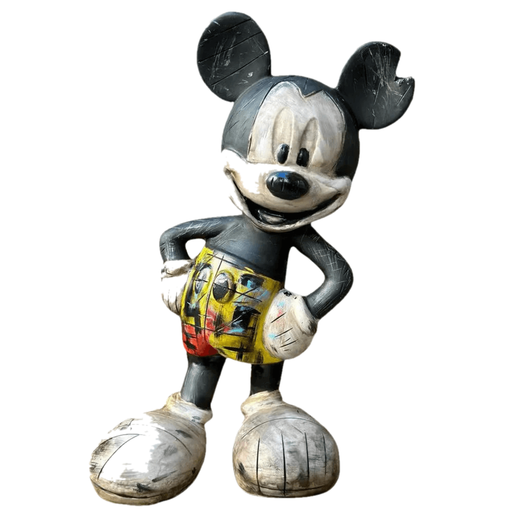 Design Old Mickey Sculpture – tasarım heykel şeffaf ana ürün görseli | Drag&Drop