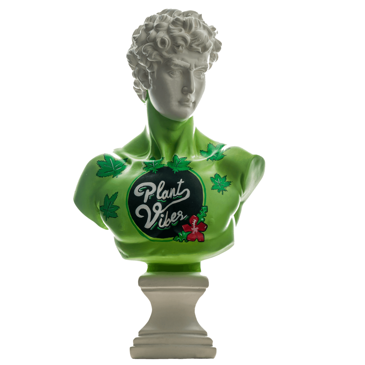 Design Plant Vibes David – dekoratif heykel şeffaf ana ürün görseli | Drag&Drop