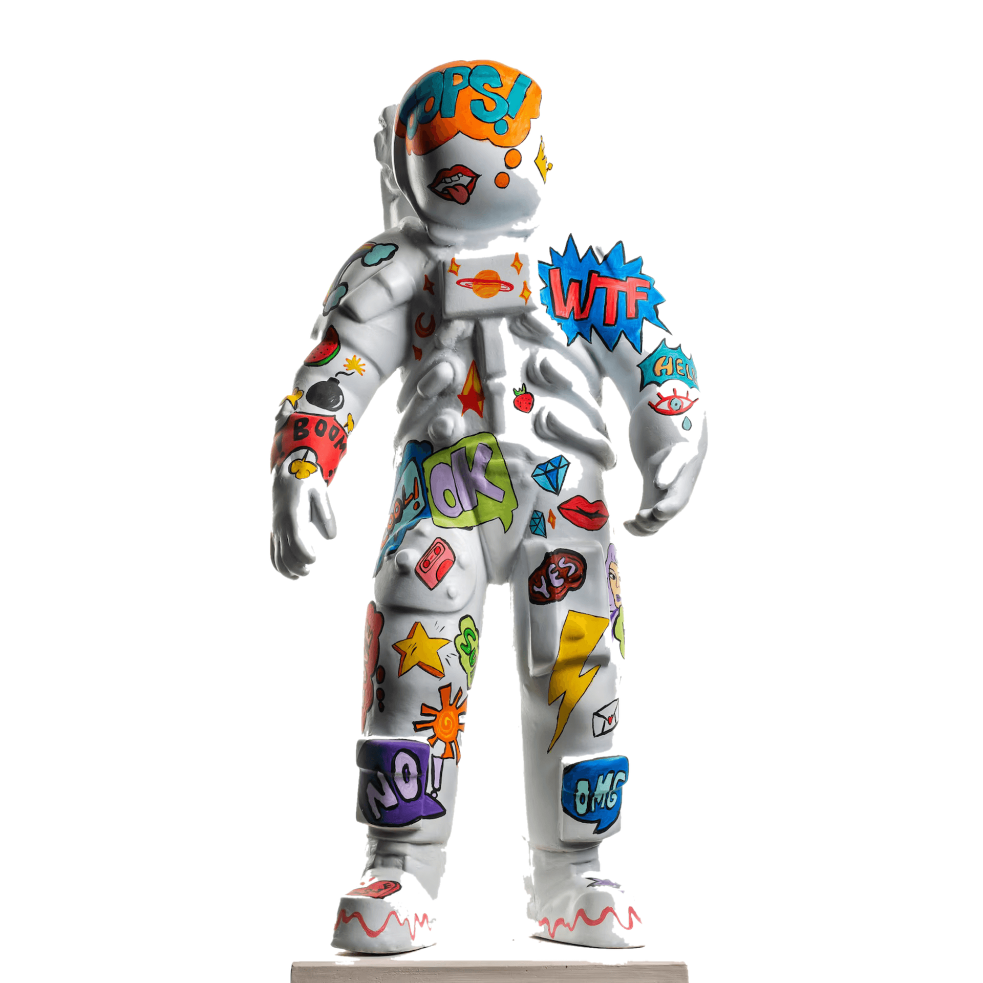 Drag&Drop transparent product image - Design Pop Art Astronot