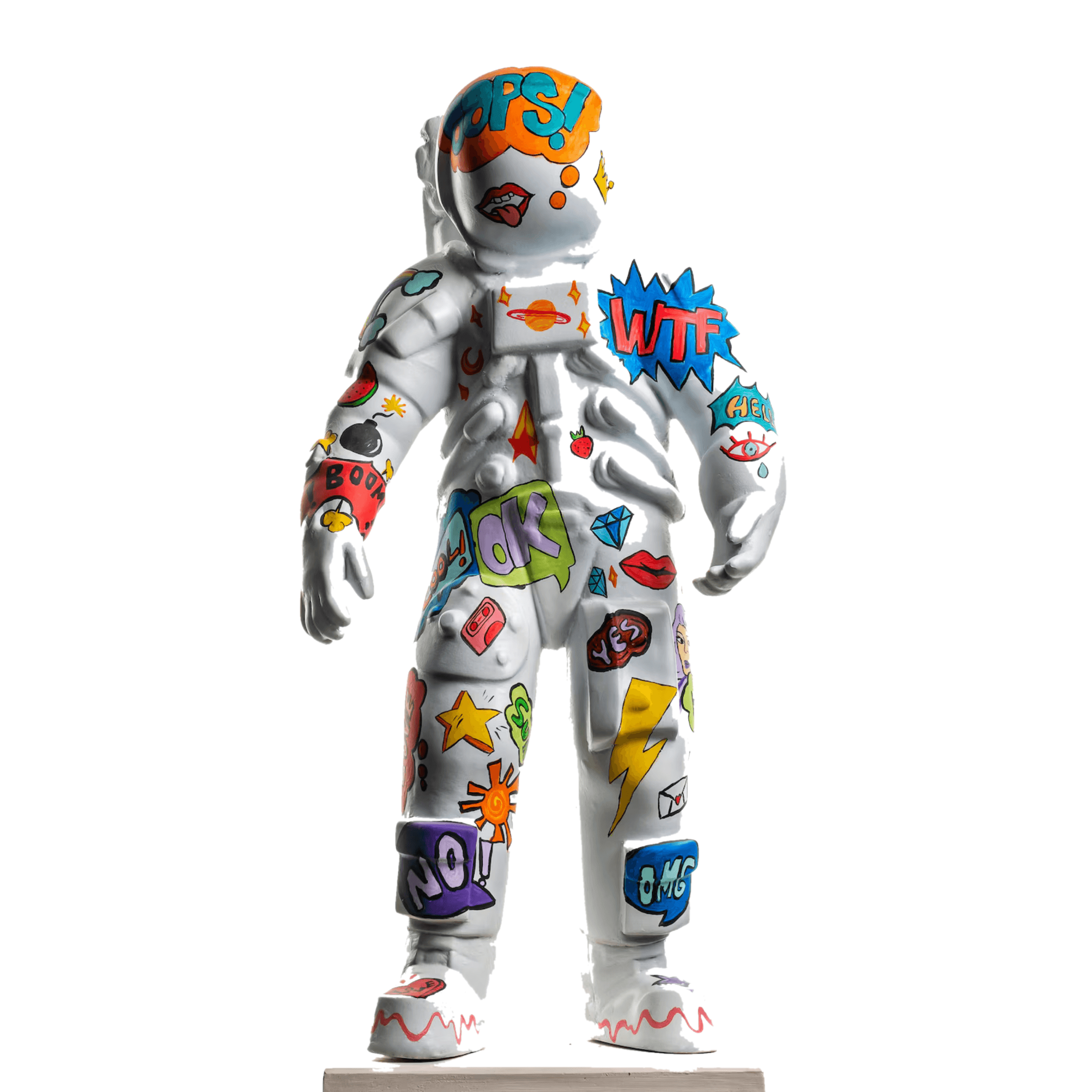 Drag&Drop transparent product image - Design Pop Art Astronot