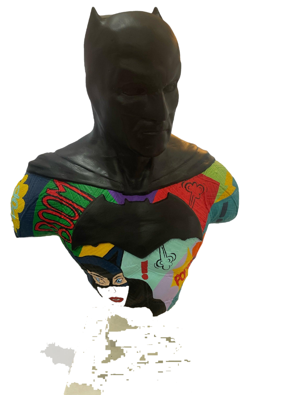 Design Pop Art Batman – dekoratif heykel şeffaf ana ürün görseli | Drag&Drop