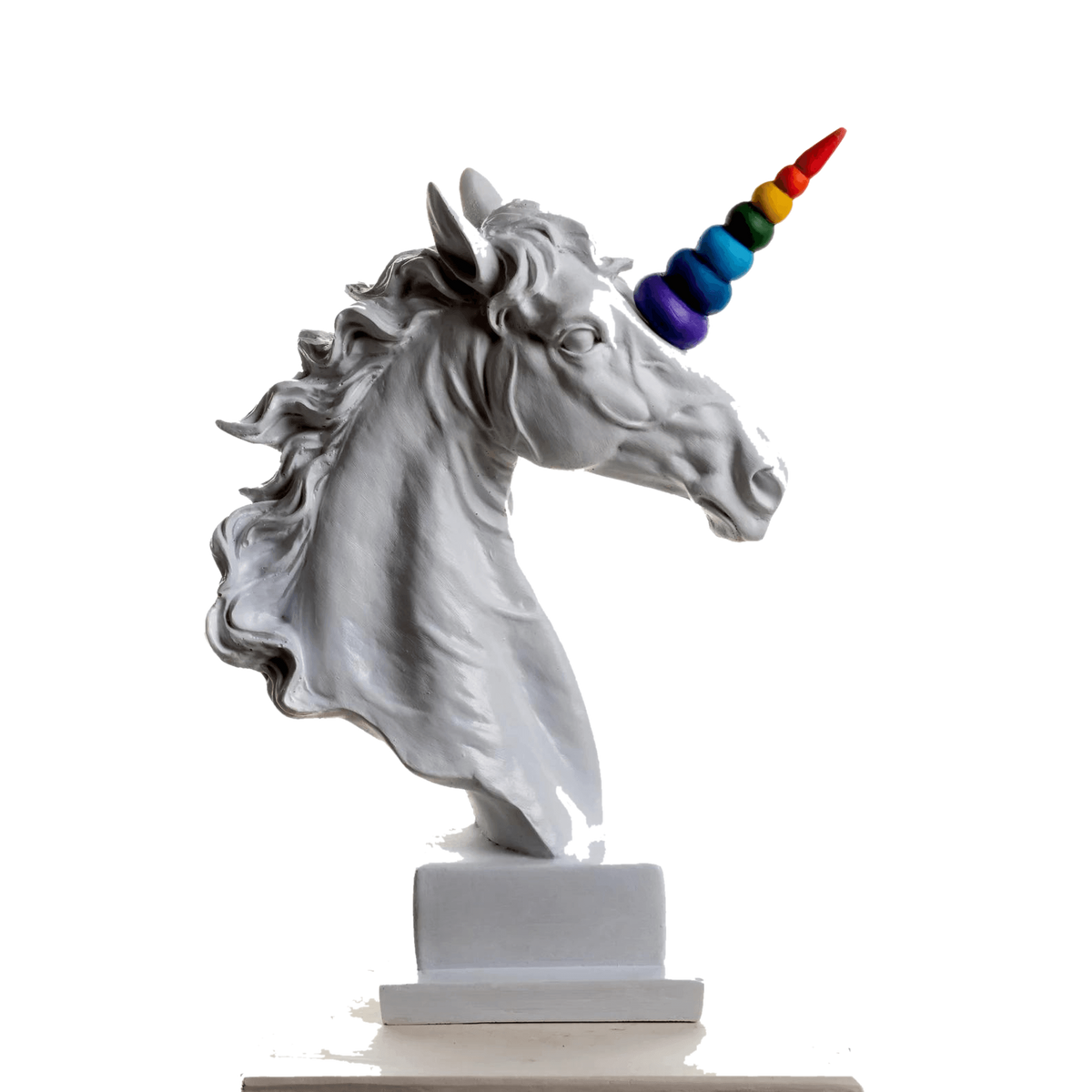 Design Unicorn Horse Color Sculpture – tasarım heykel şeffaf ana ürün görseli | Drag&Drop