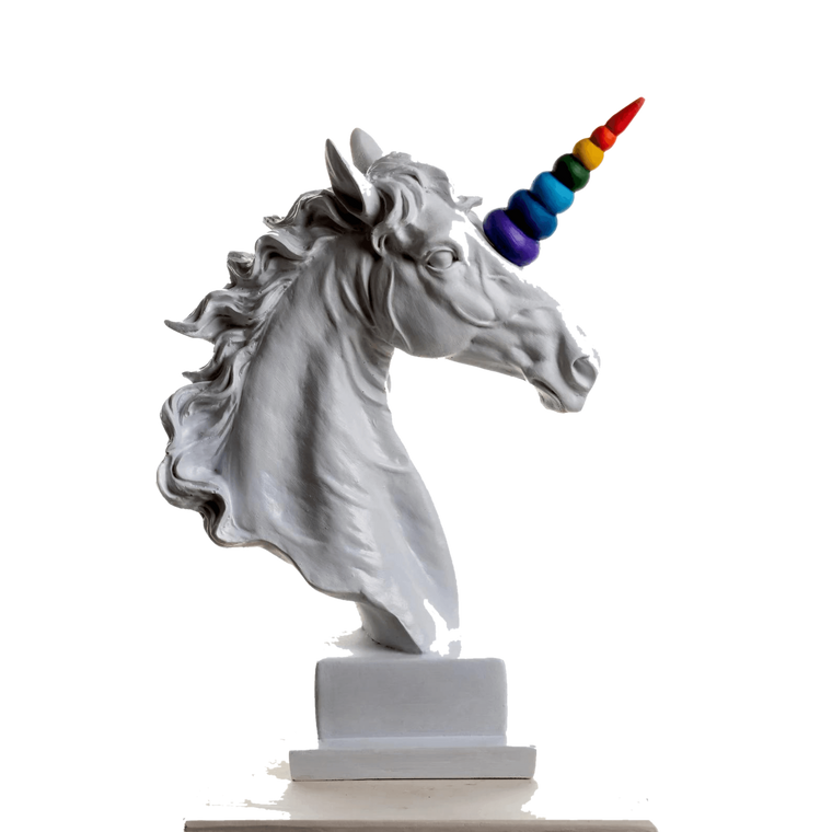 Drag&Drop transparent product image - Design Unicorn Horse Color Sculpture