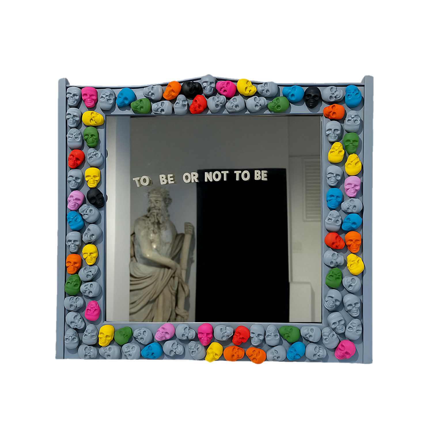 Drag&Drop transparent product image - Design Wall Mirror Color Skull