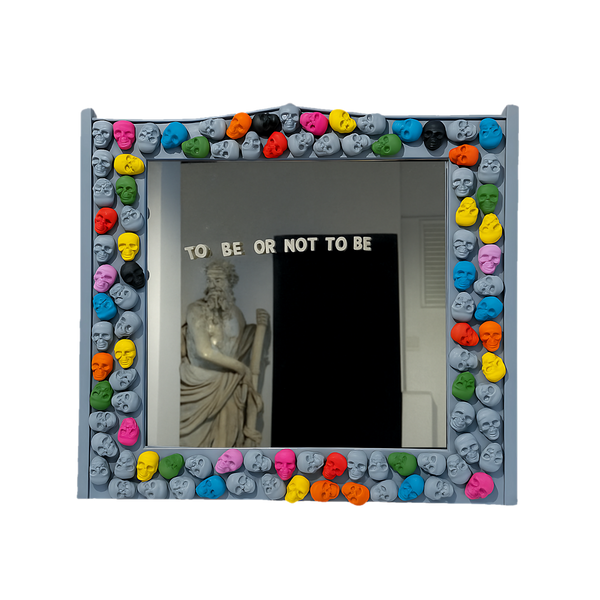 Design Wall Mirror Color Skull