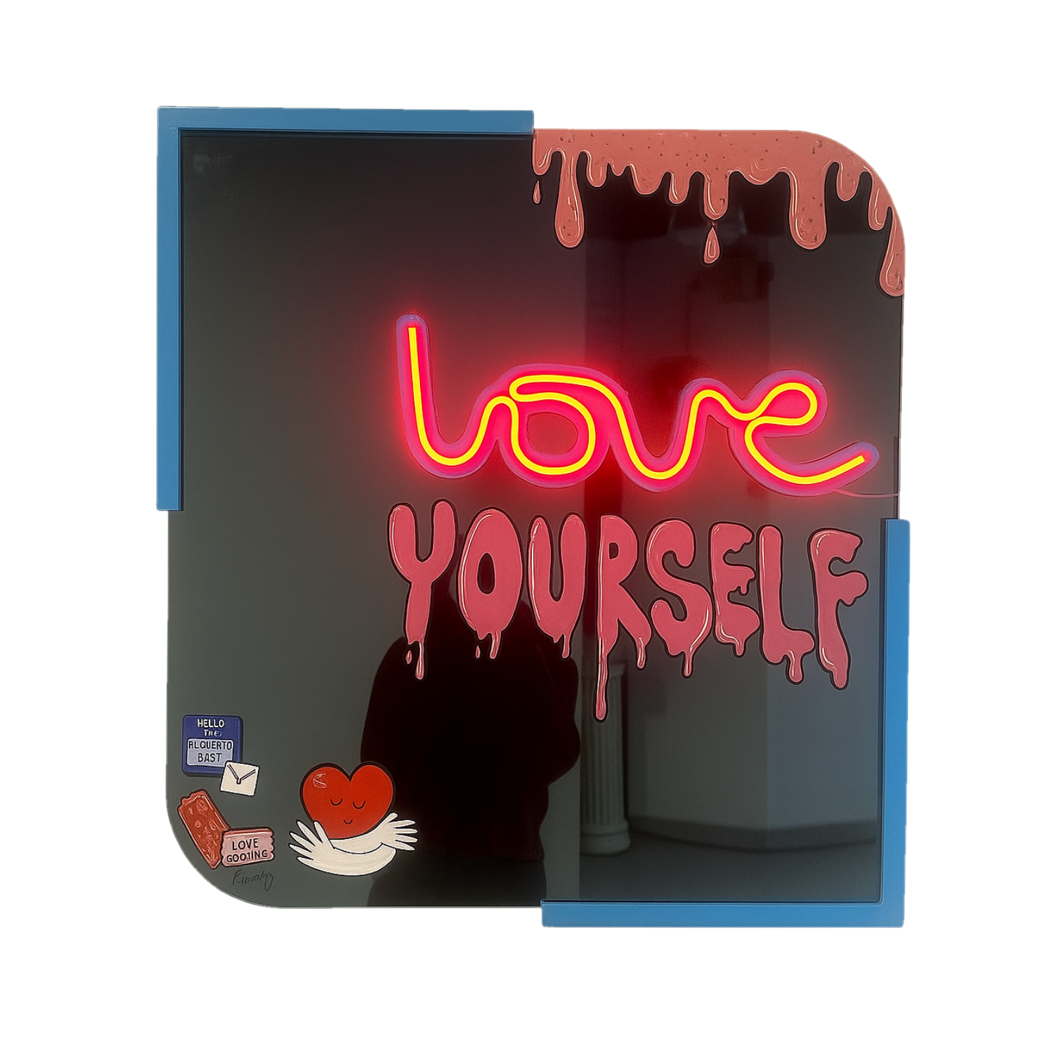 Drag&Drop transparent product image - Design Wall Mirror Love Yourself