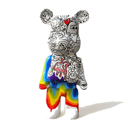 Drag&Drop transparent product image - Desing Rainbow Doodle Bear