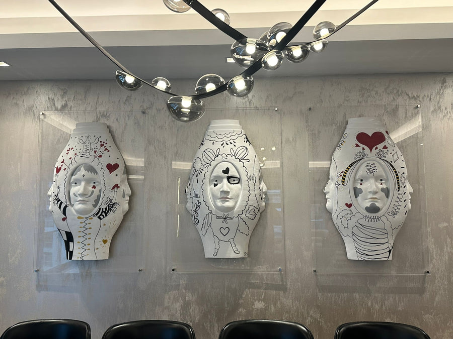 Face Wall Sculpture Set ürün görseli