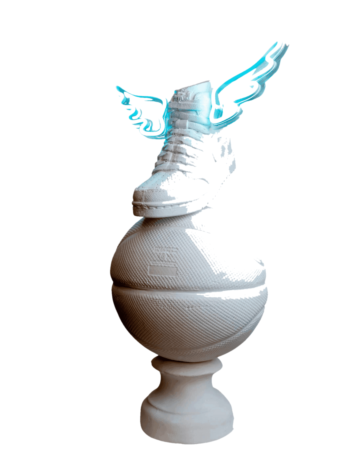 Drag&Drop transparent product image - Flying basket ball Sculpture