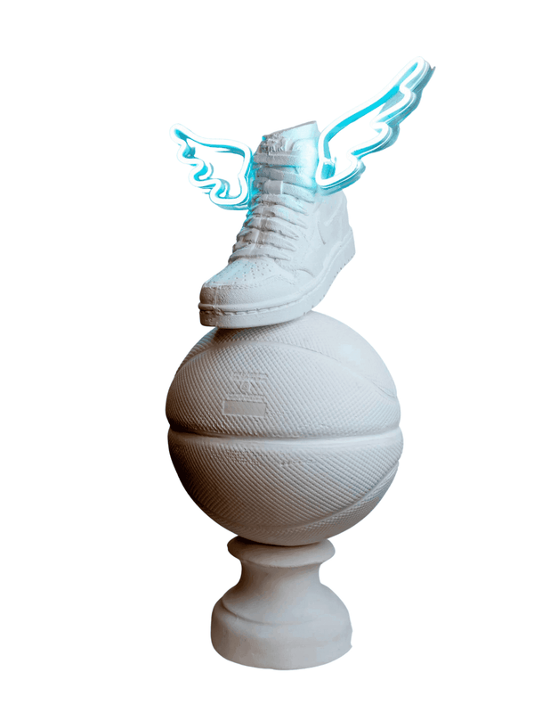 Flying basket ball Sculpture