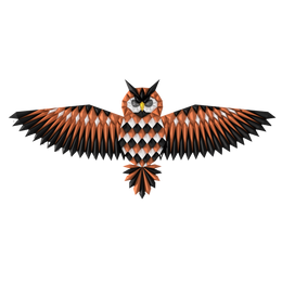 Drag&Drop transparent product image - GEOMETRIC OWL WALL ART