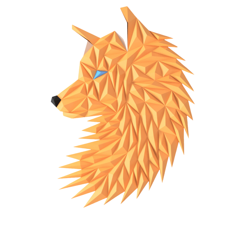 Drag&Drop transparent product image - Geometric Wolf