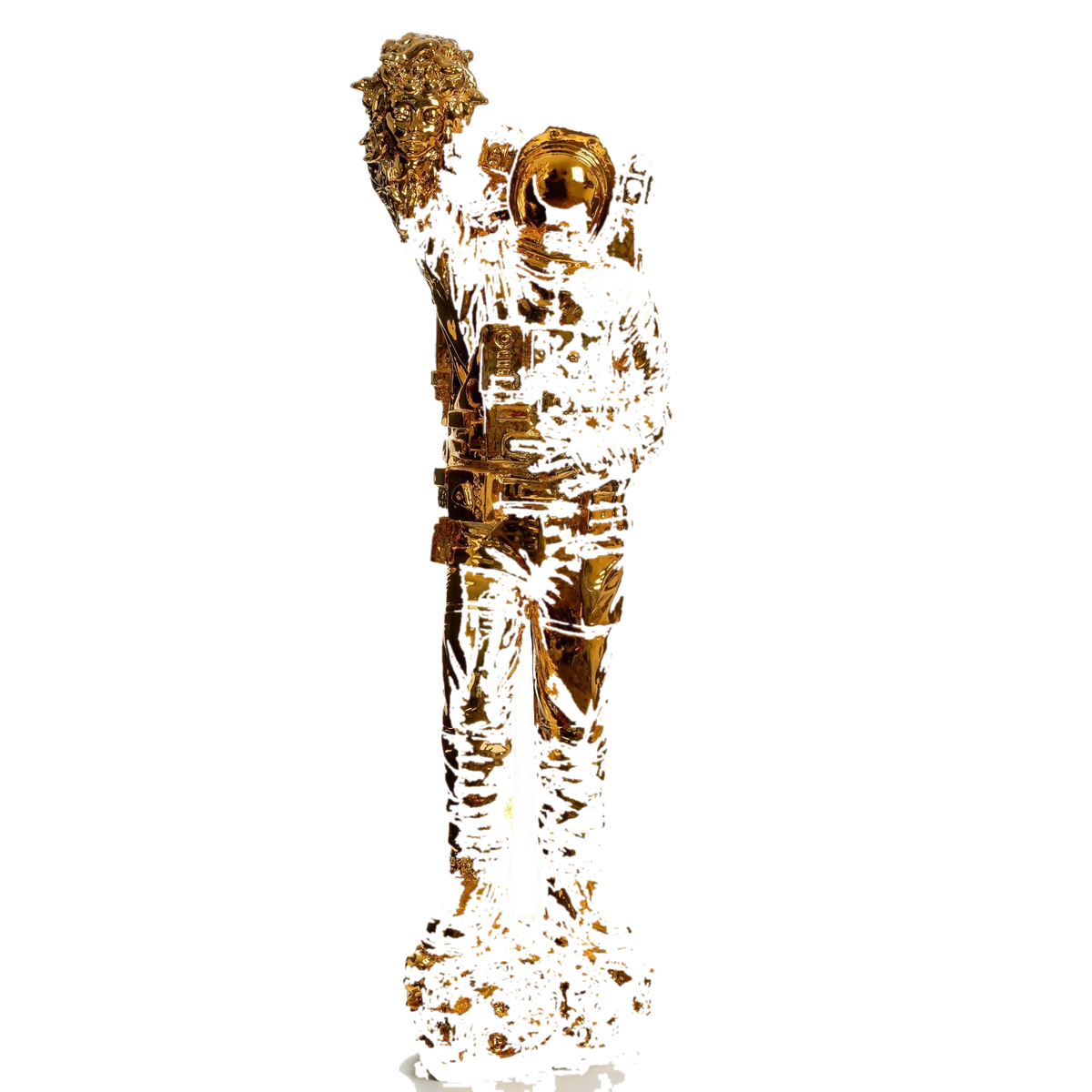 Drag&Drop transparent product image - Gold Medusa Astronot