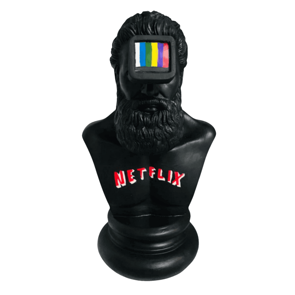 Herkül Netflix Design Heykel – dekoratif heykel şeffaf ana ürün görseli | Drag&Drop