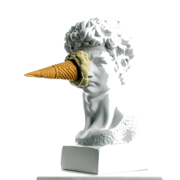 Drag&Drop transparent product image - İce Cream David Yellow