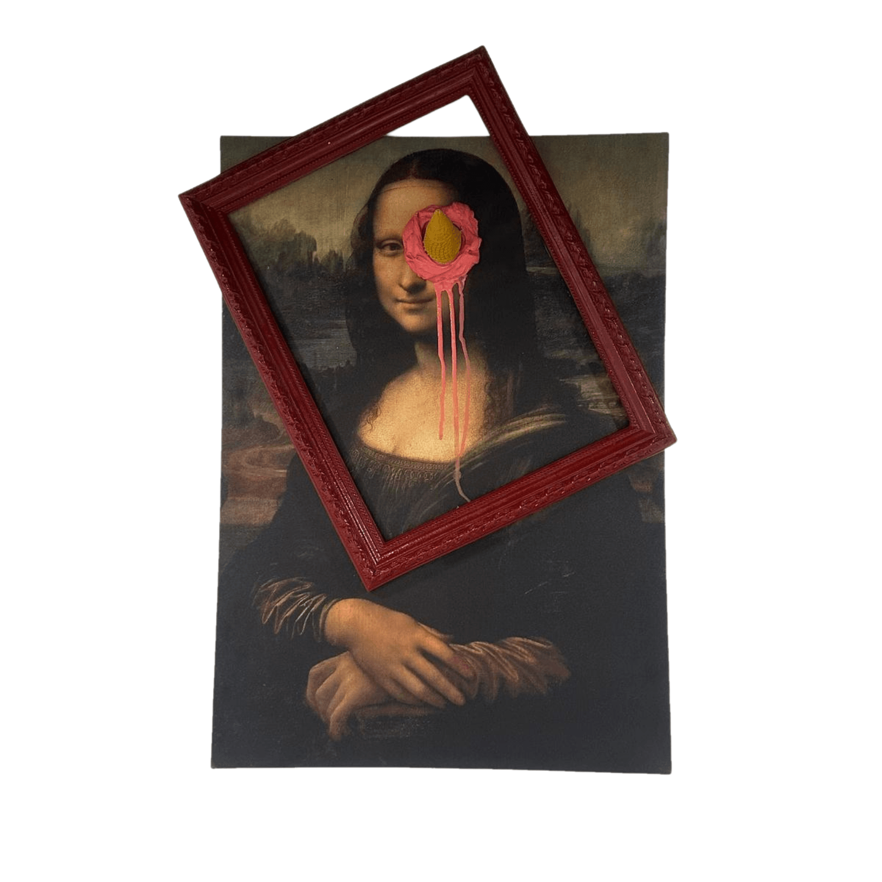 Drag&Drop transparent product image - Ice Cream Mona Lisa Tablo Heykel