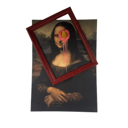 Drag&Drop transparent product image - Ice Cream Mona Lisa Tablo Heykel