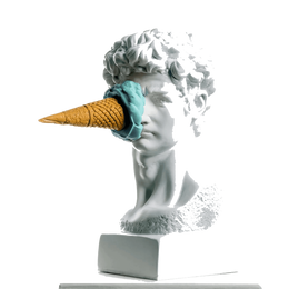 Drag&Drop transparent product image - İce Cream David Blue