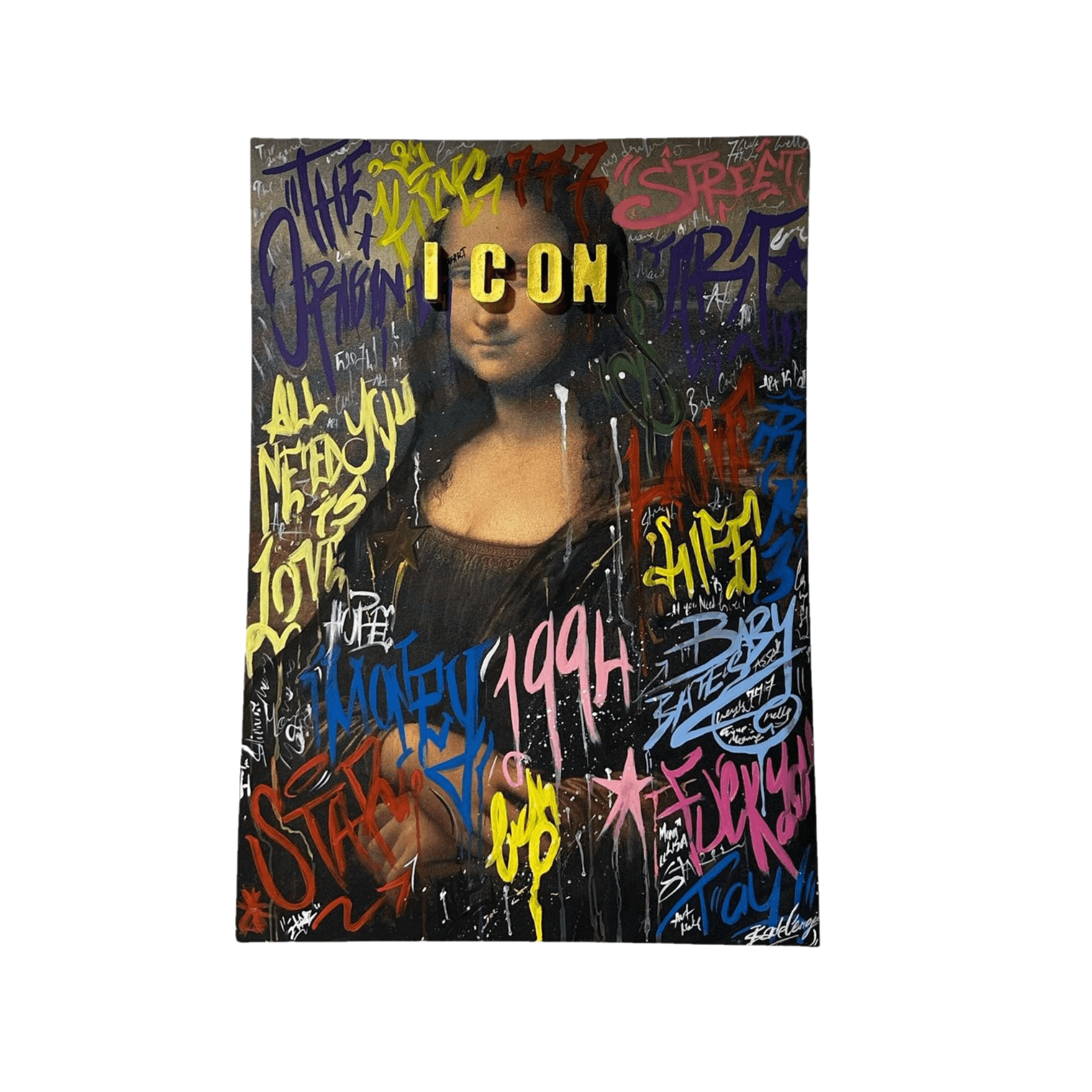 Drag&Drop transparent product image - Icon Mona Lisa Tablo Heykel