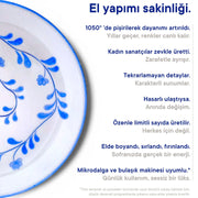 Türk Kahvesi Fincan Seti Mavi Beyaz